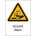 Kombischild Vorsicht! Säure (ISO 7010)