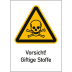 Kombischild Vorsicht! Giftige Stoffe (ISO 7010) Kombischild Vorsicht! Giftige Stoffe (ISO 7010)