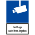 Kombischild Video-Infozeichen mit Text und/oder Logo nach Ihren Angaben Kombischild Video-Infozeichen mit Text und/oder Logo nach Ihren Angaben