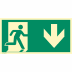 Rettungsweg Notausgang (Pfeil rechts) nach ISO 7010 (E 001), ISO 3864, ISO 16069 Rettungsweg Notausgang (Pfeil rechts) nach ISO 7010 (E 001), ISO 3864, ISO 16069
