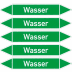 Fließrichtungspfeil für die Durchflussstoffgruppe 1 - Aufdruck Wasser (Sonderdruck)