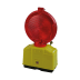 LED Baustellen-Warnleuchte, Ø 180 mm, zweiseitig, gelb oder rot