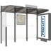 Wartehäuschen CONVI® mit CLP-Vitrine Wartehäuschen CONVI® mit CLP-Vitrine