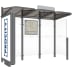 Wartehäuschen CONVI® mit CLP-Vitrine Wartehäuschen CONVI® mit CLP-Vitrine