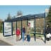 Wartehäuschen CONVI® mit CLP-Vitrine Wartehäuschen CONVI® mit CLP-Vitrine