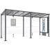 Wartehalle MILANO mit CLP-Vitrine Wartehalle MILANO mit CLP-Vitrine