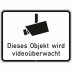 Dieses Objekt wird videoüberwacht - Verkehrsschild VZ 2843 Dieses Objekt wird videoüberwacht - Verkehrsschild VZ 2843