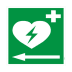 Defibrillator Pfeil links (BGV A8 VBG 125) Defibrillator Pfeil links (BGV A8 VBG 125)