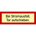 Brandschutzschild mit Text nach Ihren Angaben, langnachleuchtend Brandschutzschild mit Text nach Ihren Angaben, langnachleuchtend