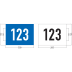 Hausnummernschild mit Straßenangabe Hausnummernschild mit Straßenangabe