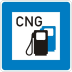 StVO-Hinweisschild: Tankstelle mit Erdgas VZ 365-54