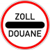 Autobahn-Hinweisschild Zollstelle VZ 392