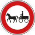 Verkehrsschild Verbot für Gespannfuhrwerke - VZ 257-52 Verkehrsschild Verbot für Gespannfuhrwerke - VZ 257-52