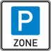 Verkehrszeichen 314.1 - Schild Parkraumbewirtschaftung Verkehrszeichen 314.1 - Schild Parkraumbewirtschaftung
