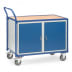 Leichter Werkstattwagen / Tischwagen mit 2-türigem Schrank - Tragkraft 300 kg Leichter Werkstattwagen / Tischwagen mit 2-türigem Schrank - Tragkraft 300 kg
