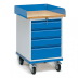 Rollschrank mit Arbeitsplatte und 4 Schubladen - Tragkraft 150 kg Rollschrank mit Arbeitsplatte und 4 Schubladen - Tragkraft 150 kg