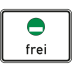 Grüne Plakette frei Zusatzschild VZ 1031-52 Grüne Plakette frei Zusatzschild VZ 1031-52