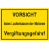 VORSICHT beim Laufenlassen der Motoren