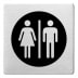 Piktogramm - Damen/Herren (ecken abgerundet/schwarz) Piktogramm - Damen/Herren (ecken abgerundet/schwarz)