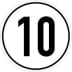 Geschwindigkeitsschilder 10 km/h Geschwindigkeitsschilder 10 km/h