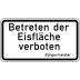 Zusatzzeichen Betreten der Eisfläche verboten VZ 2002 Zusatzzeichen Betreten der Eisfläche verboten VZ 2002