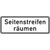 Zusatzschild Seitenstreifen räumen Zusatzzeichen 1013-51