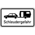 Schleudergefahr für Wohnwagengespanne - VZ 1060-10