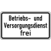 Betriebs- und Versorgungsdienst frei VZ 1026-39 Betriebs- und Versorgungsdienst frei VZ 1026-39