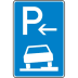 Verkehrszeichen 315-56 Parken auf Gehwegen Schild Anfang Verkehrszeichen 315-56 Parken auf Gehwegen Schild Anfang
