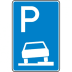 Verkehrszeichen 315-55 Parken auf Gehwegen Schild