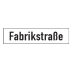 Straßennamenschild für Alu-Hohlkastenprofil