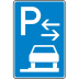 VZ 315-68 Parken auf Gehwegen Schild (Mitte) VZ 315-68 Parken auf Gehwegen Schild (Mitte)