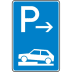 VZ 315-71 Parken auf Gehwegen Schild Anfang VZ 315-71 Parken auf Gehwegen Schild Anfang