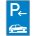 Verkehrszeichen 315-76 Parken auf Gehwegen Schild Anfang Verkehrszeichen 315-76 Parken auf Gehwegen Schild Anfang