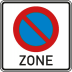 VZ 290.1 Verkehrsschild Halteverbot für eine Zone VZ 290.1 Verkehrsschild Halteverbot für eine Zone