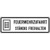 VZ 2449 Feuerwehrzufahrt ständig freihalten VZ 2449 Feuerwehrzufahrt ständig freihalten