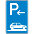 Verkehrszeichen 315-86 Parken auf Gehwegen Schild Anfang Verkehrszeichen 315-86 Parken auf Gehwegen Schild Anfang