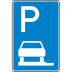 Verkehrszeichen 315-60 Parken auf Gehwegen Schild