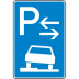 Verkehrszeichen 315-53 Parken auf Gehwegen Schild (Mitte) Verkehrszeichen 315-53 Parken auf Gehwegen Schild (Mitte)