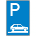 Verkehrszeichen 315-85 Parken auf Gehwegen Schild Verkehrszeichen 315-85 Parken auf Gehwegen Schild