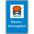 Wasserschutzgebiet Schild gemäß StVO - Verkehrszeichen 354 Wasserschutzgebiet Schild gemäß StVO - Verkehrszeichen 354