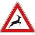 VZ 142-10 | StVO-Verkehrsschild Wildwechsel (links)