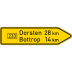 Pfeilwegweiser auf Bundesstraßen VZ 415-20 Pfeilwegweiser auf Bundesstraßen VZ 415-20