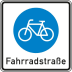 VZ 244.1 Fahrradstraße Beginn Verkehrszeichen VZ 244.1 Fahrradstraße Beginn Verkehrszeichen