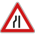 VZ 120-20 | Verkehrsschild Verengte Fahrbahn links VZ 120-20 | Verkehrsschild Verengte Fahrbahn links