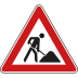 Verkehrsschild VZ 123 Baustelle Verkehrsschild VZ 123 Baustelle