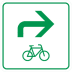 Radwegschild - Zwischenwegweiser Radwegschild - Zwischenwegweiser