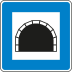Verkehrsschild Tunnel gemäß StVO VZ 327 Verkehrsschild Tunnel gemäß StVO VZ 327