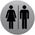 Symbol - WC Damen / Herren (rund) Symbol - WC Damen / Herren (rund)