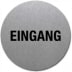 Textschild - Eingang (rund) Typ 2 Textschild - Eingang (rund) Typ 2